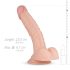 Real Fantasy Derek - realistični dildo sa testisima - 22cm (natur)