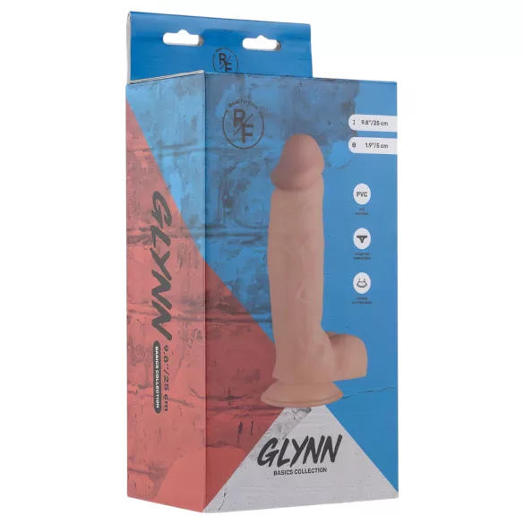 Realan Flubija - realistični dildo sa testisima - 25cm (natur)