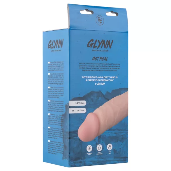 Realan Flubija - realistični dildo sa testisima - 25cm (natur)