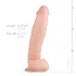 Real Fantasy Dwane - realistični dildo sa testisima - 31 cm (naturalan)