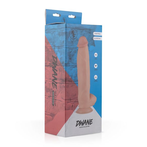 Real Fantasy Dwane - реалистичан дилдо са тестисима - 31cm (природан)