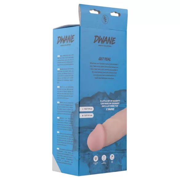 Real Fantasy Dwane - realistični dildo sa testisima - 31 cm (naturalan)