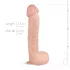 Real Fantasy Lexon - realistični dildo sa testisima - 33cm (prirodan)
