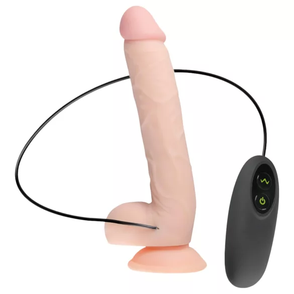 Real Fantasy Elvin - punjivi, prirodni vibrator - 28 cm (boja kože)