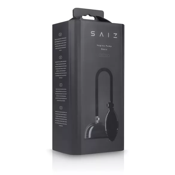 Saiz Basic - pumpica za intimnu negu (prozirno-crna)