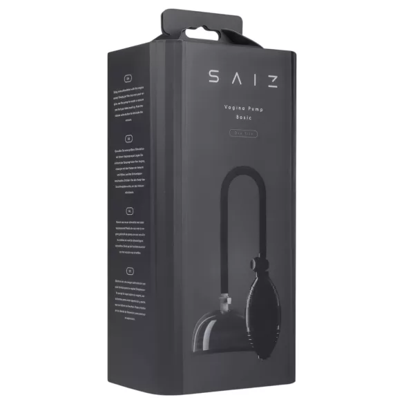 Saiz Basic - pumpica za intimnu negu (prozirno-crna)