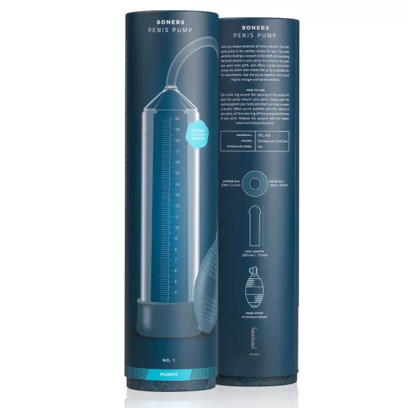 Boners No.1 - pumpica za penis (providna)