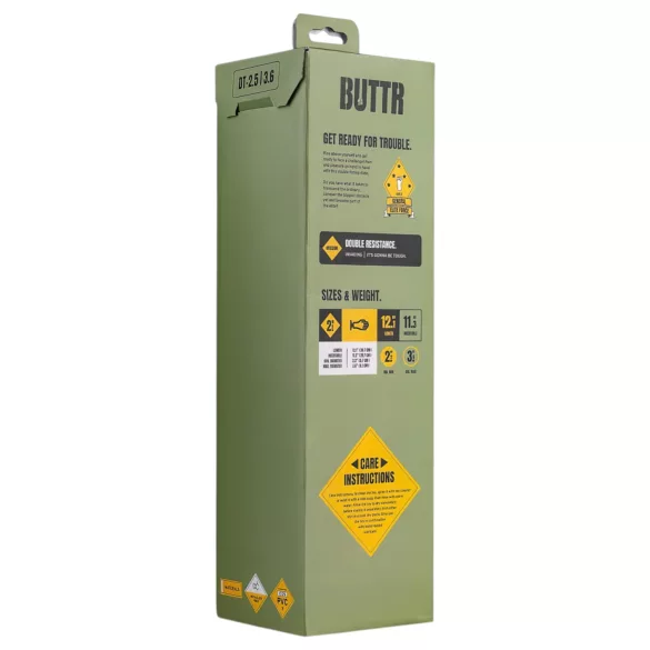 BUTTR Double Trouble - crni dildo sa vakuum držačem za fisting