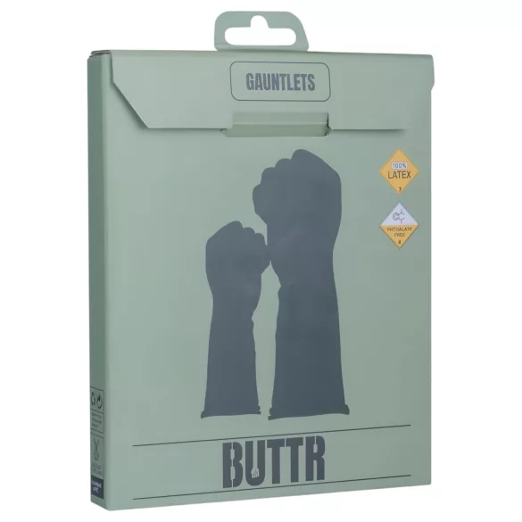 BUTTR rukavice - lateks rukavice za fisting, rukavice za pesnički seks (crne)
