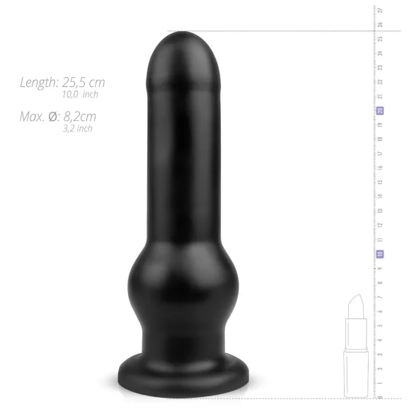 BUTTR Tactical I - crna dildo sa vakum osnova
