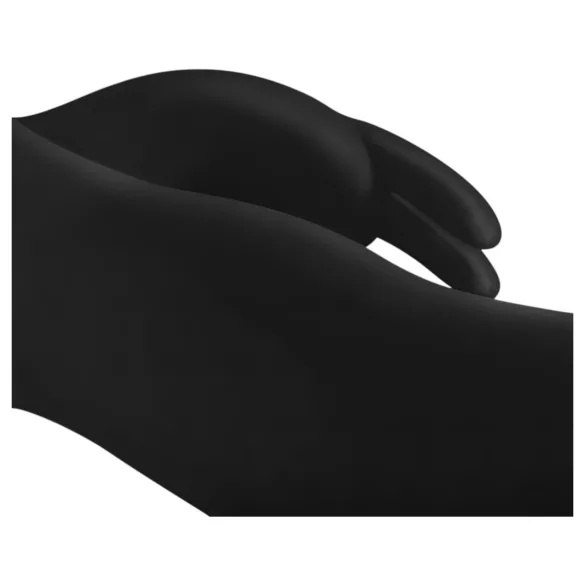 Easytoys Mad Rabbit - vibrator za G-tačku sa stimulacijom klitorisa (crna)