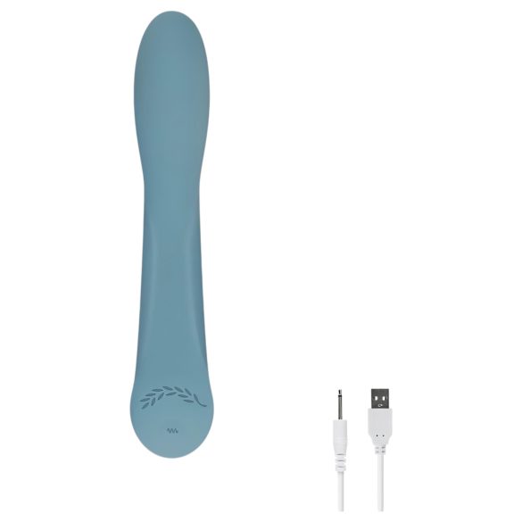 Bloom Rose - punjivi G-tačka vibrator od silikona (tirkizno)