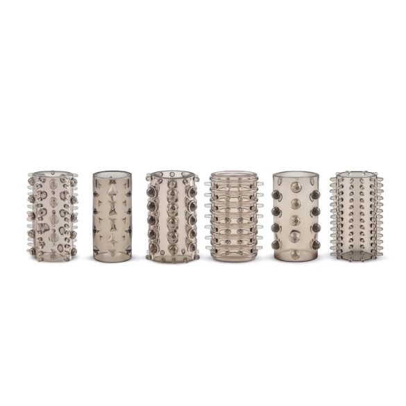 Easytoys Set od Penis Navlaka - siva (6 komada)