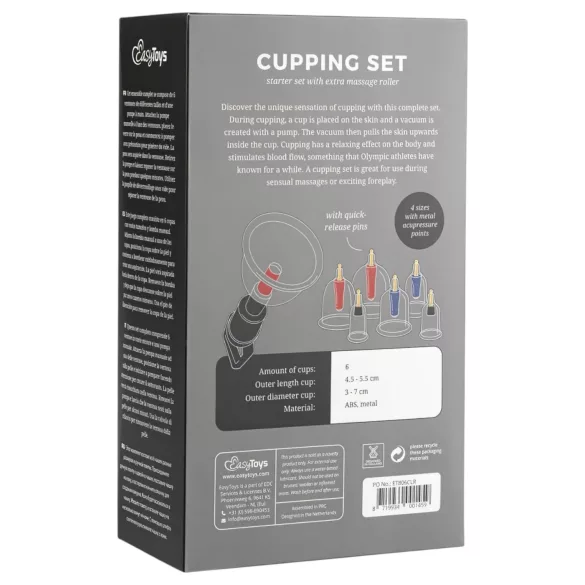 Easytoys Cupping - set vakuum pumpi (6 delova)