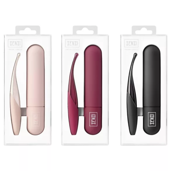 Senzi - puni se napuniti, vodootporni klitoralni vibrator (crni)