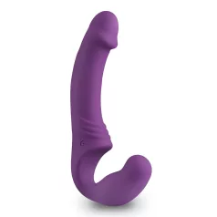   Easytoys - punjivi strap-on vibrator bez kaiševa (ljubičasti)
