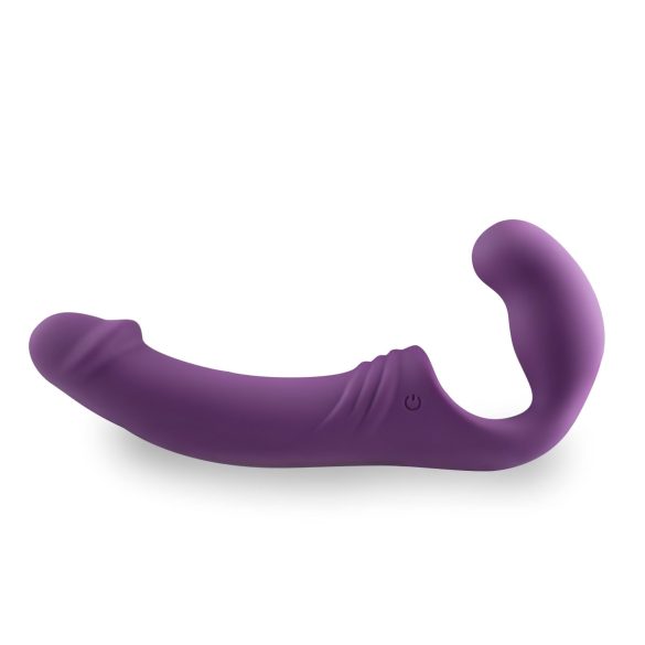 Easytoys - punjivi strap-on vibrator bez kaiševa (ljubičasti)