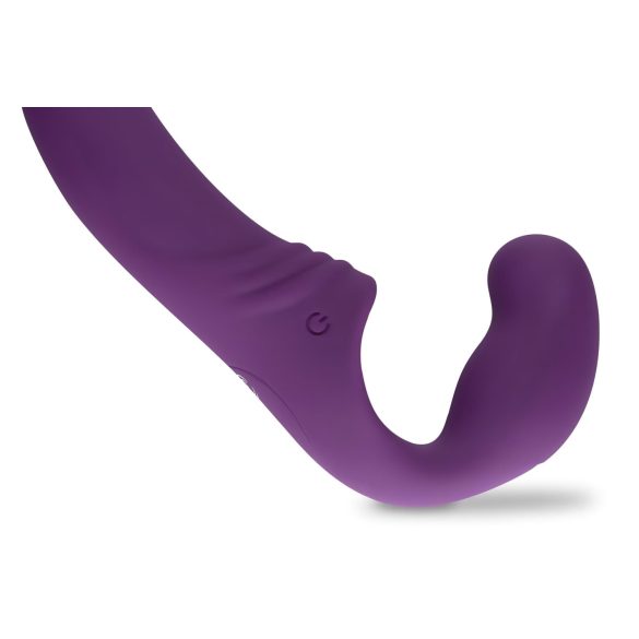 Easytoys - punjivi strap-on vibrator bez kaiševa (ljubičasti)