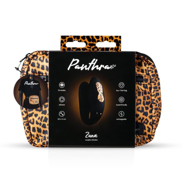 Panthra Zuna - Punjivi, Vodootporni Par Vibrator (Leopard Crna)