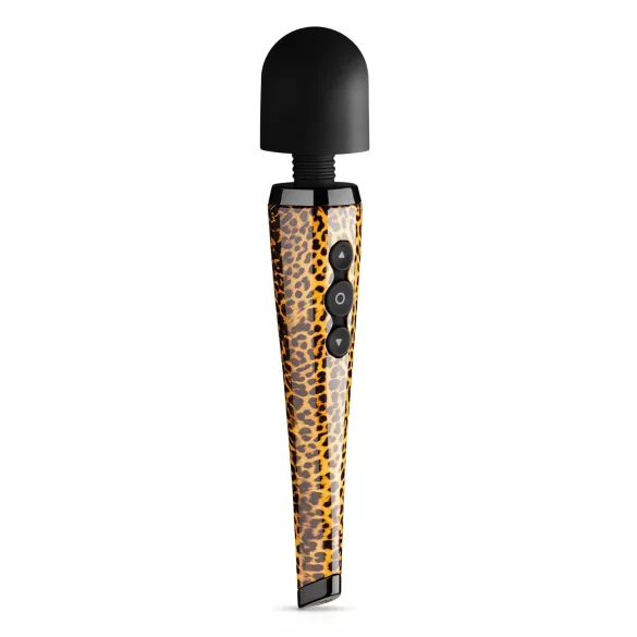 Panthra Shaka Wand - punjivi masažer vibrator (leopard-crni)