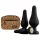 Panthra Kesia - silikonski analni plug set (3 delova) - crni