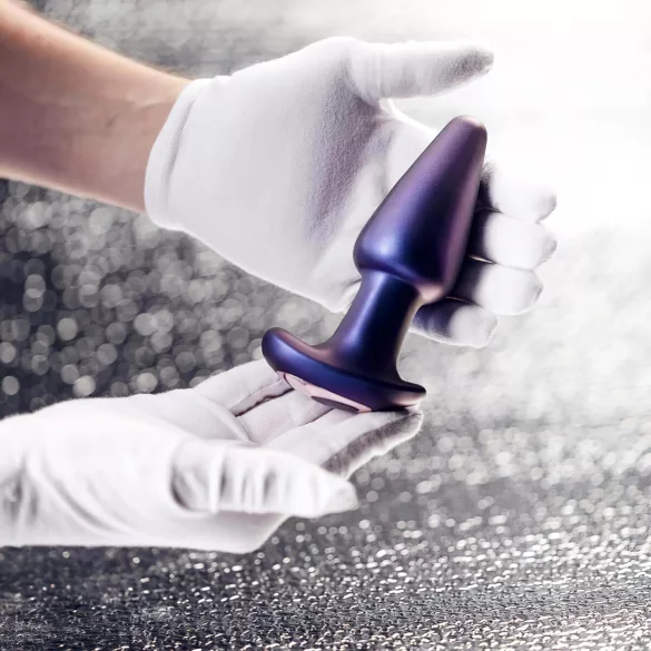 Hueman Asteroid - rotirajući analni vibrator s perlicama (ljubičasti)