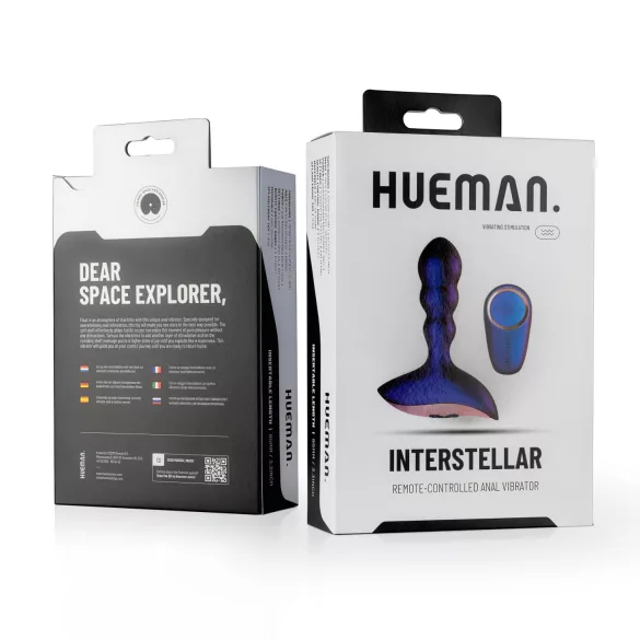 Hueman Interstellar - talasasti analni vibrator (ljubičasti)