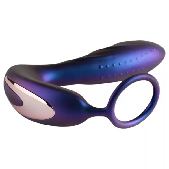 Hueman Black Hole - bežični analni vibrator sa prstenom za penis (ljubičasti)