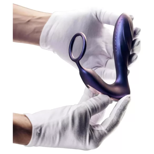 Hueman Black Hole - bežični analni vibrator sa prstenom za penis (ljubičasti)
