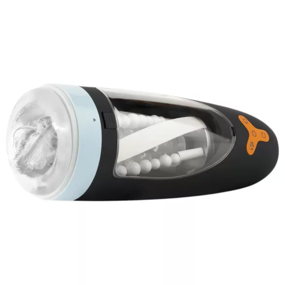 CRUIZR CP01 - punjivi, rotirajući-sisajuci masturbator (crno-plava)