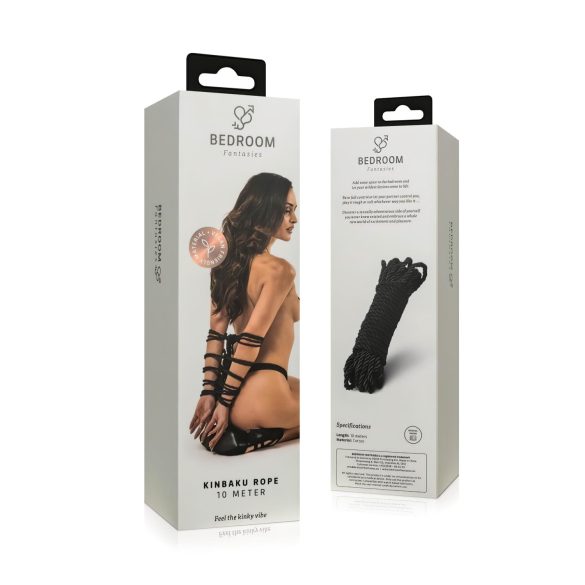 Spavaće Fantazije - Šibari (Kinbaku) uže - 10 m (crno)