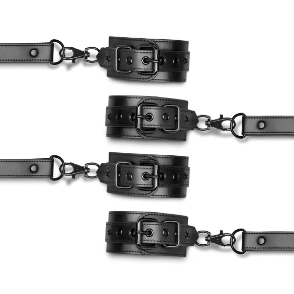 Spavaće Fantazije - crne lisice za zglobove i članke