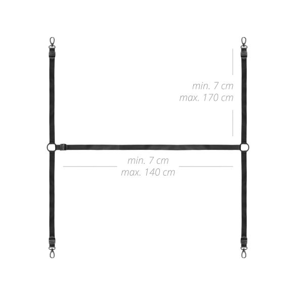 Spavaće Fantazije - set za vezivanje za krevet (crna)