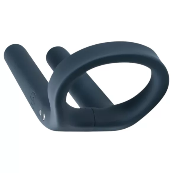 Boners - puni vibrirajući prsten za penise i testise (plavi)