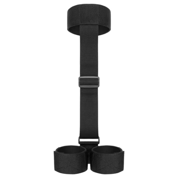 Spavaće Fantazije - mekani okovratnik i lisice (crne)