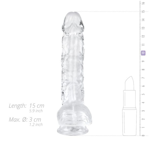 EasyToys - dildo sa testisima - 13,5cm (providan)