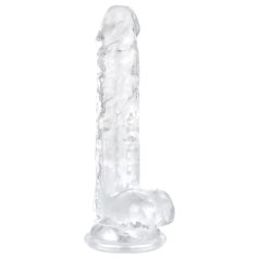 EasyToys - dildo sa testisima - 17cm (providan)