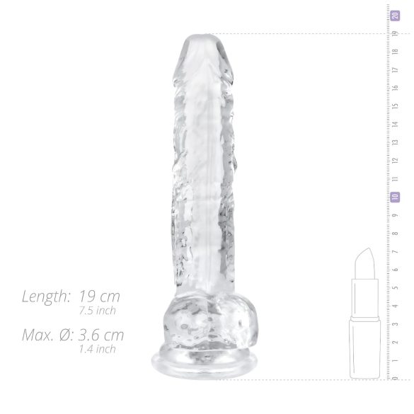 EasyToys - dildo sa testisima - 17cm (providan)