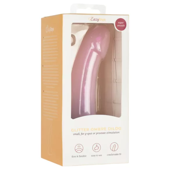 EasyToys Mermaid - svetlucavi dildo - 15cm (roze)