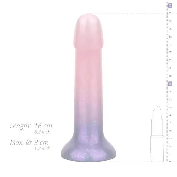EasyToys Mermaid - svetlucavi dildo - 15cm (roze)
