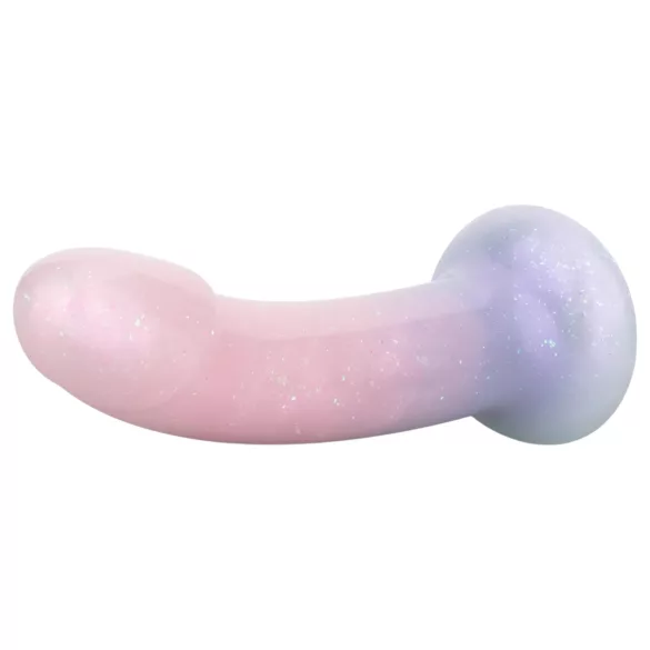 EasyToys Sirena - sjajni dildo - 19 cm (roze)