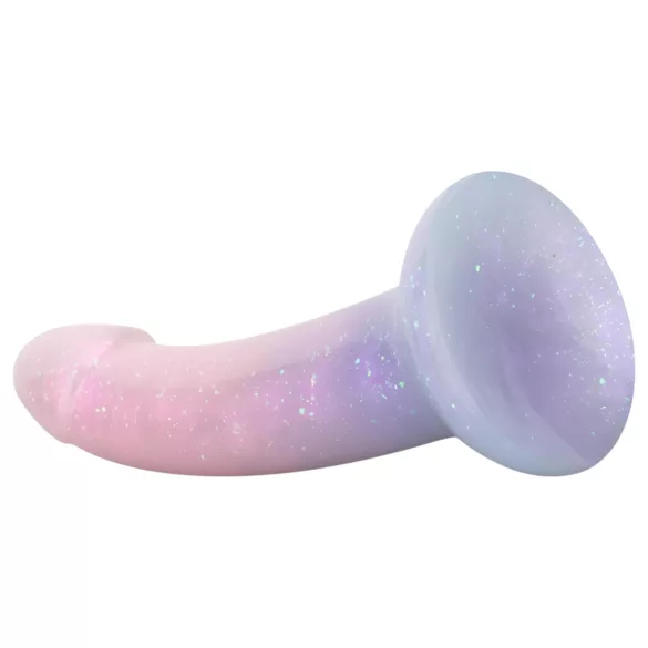 EasyToys Sirena - sjajni dildo - 19 cm (roze)