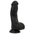 Easytoys - Realistični dildo sa testisima - 12 cm (crni)