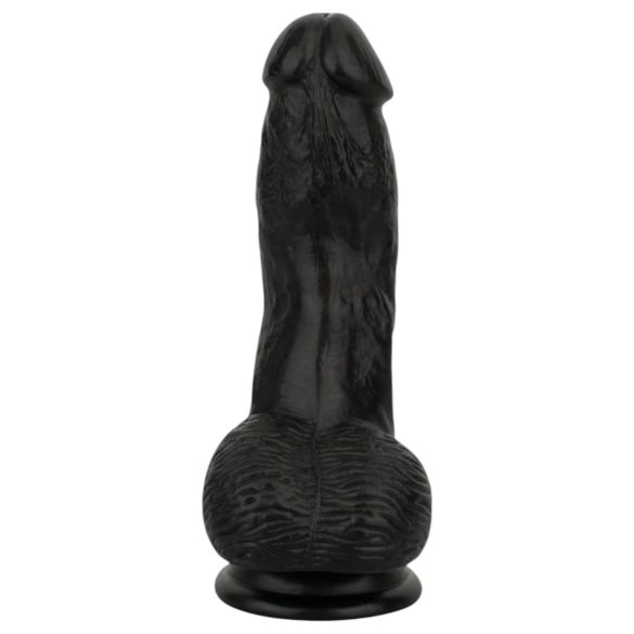 Easytoys - Realistični dildo sa testisima - 12 cm (crni)