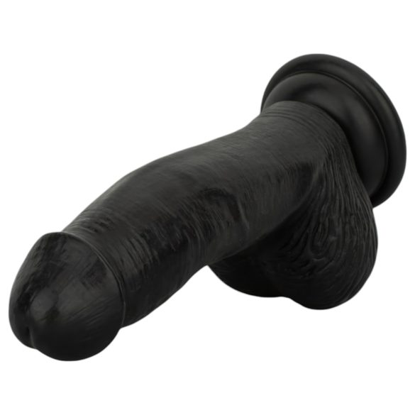 Easytoys - Realistični dildo sa testisima - 12 cm (crni)