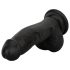 Easytoys - Realistični dildo sa testisima - 12 cm (crni)