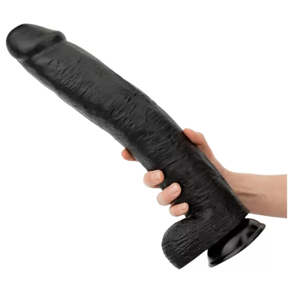 BUTTR Operation Dingo - džinovski crni dildo - 43 cm
