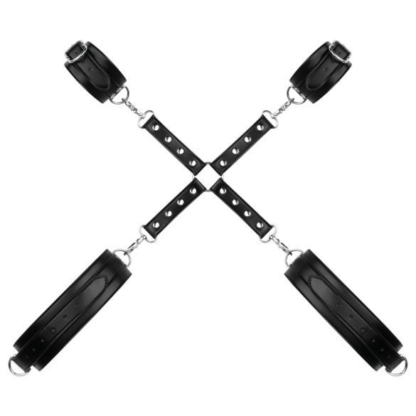 Snovi u Spavaćoj Sobi - Lisice za zglobove i butine (crne)