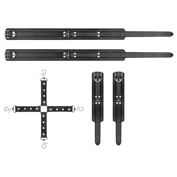 Snovi u Spavaćoj Sobi - Lisice za zglobove i butine (crne)