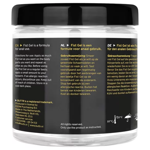 BUTTR - gel za fisting sa nelepljivim svojstvima (500ml)